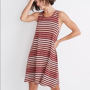 Madewell Highpoint Tank Dress in Sulley Stripe